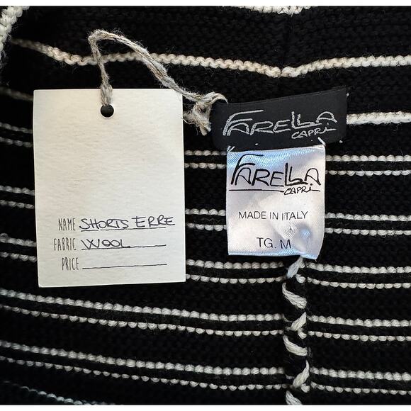 Farella Capri NWT Shorts Erre Wool - Picture 3 of 4